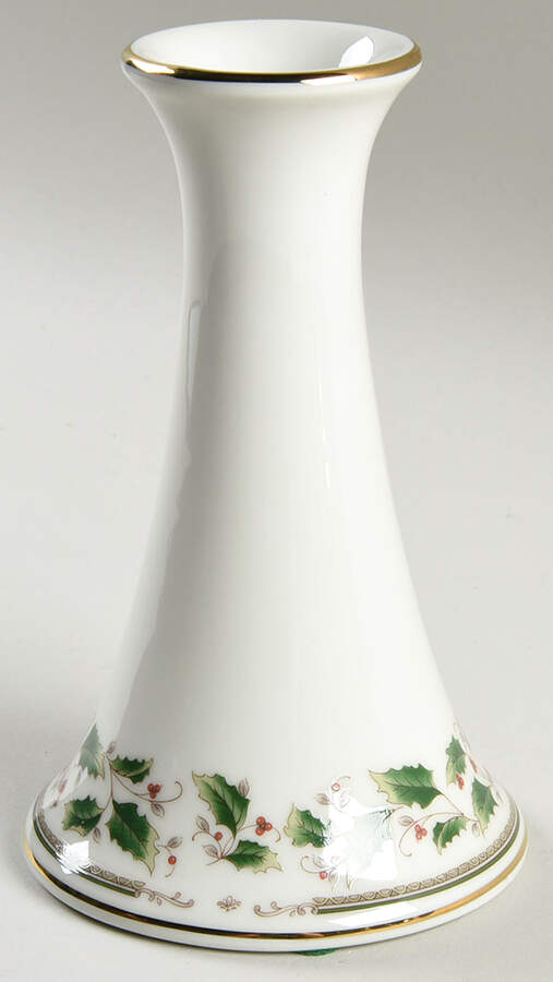 Holly Holiday 6" Candlestick by Royal Limited-1