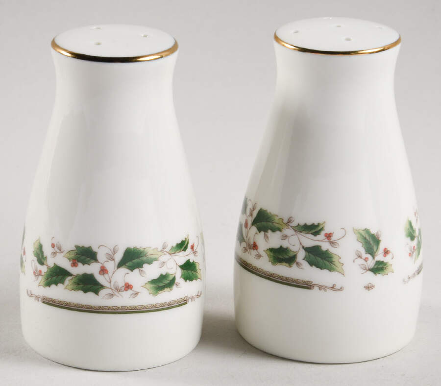 Holly Holiday Salt & Pepper Set by Royal Limited-1