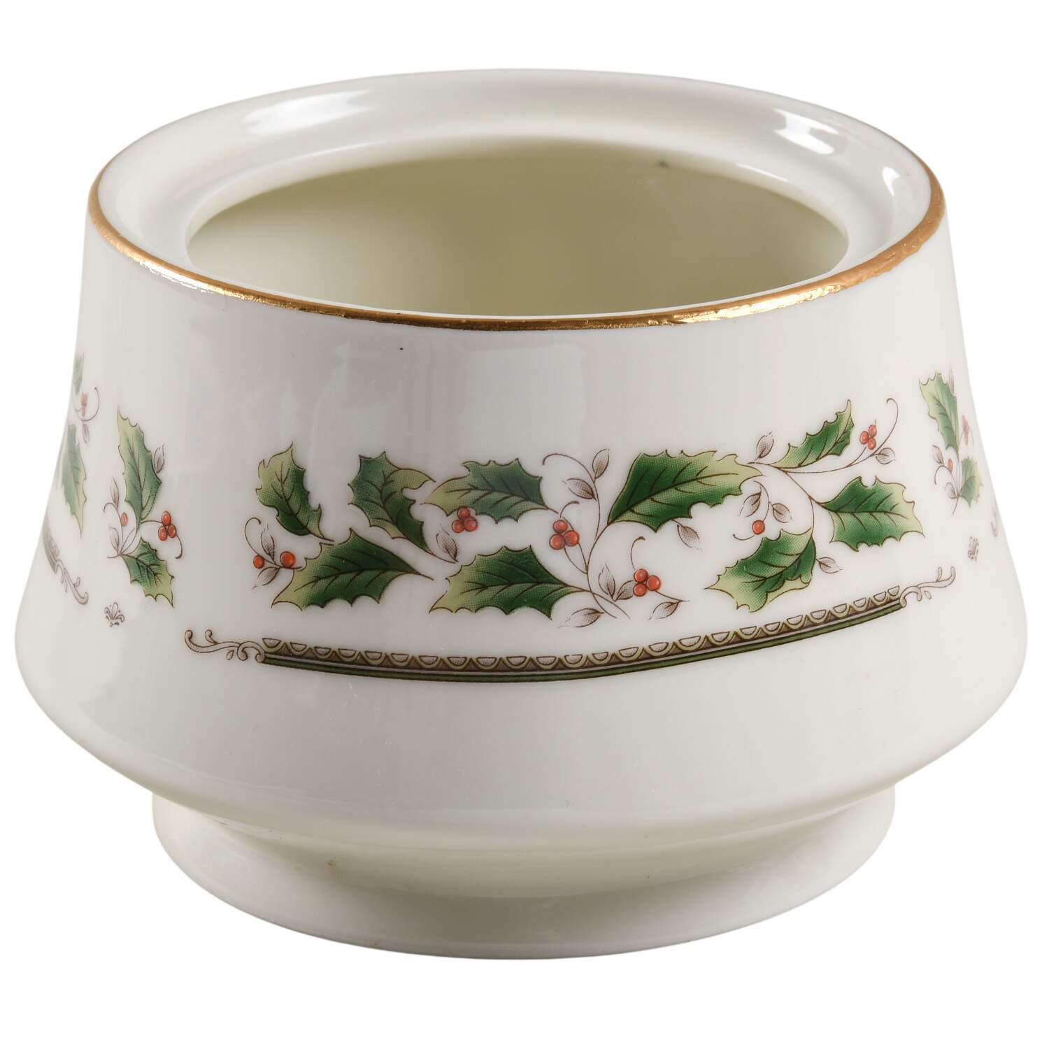 Holly Holiday Sugar Bowl No Lid by Royal Limited-1