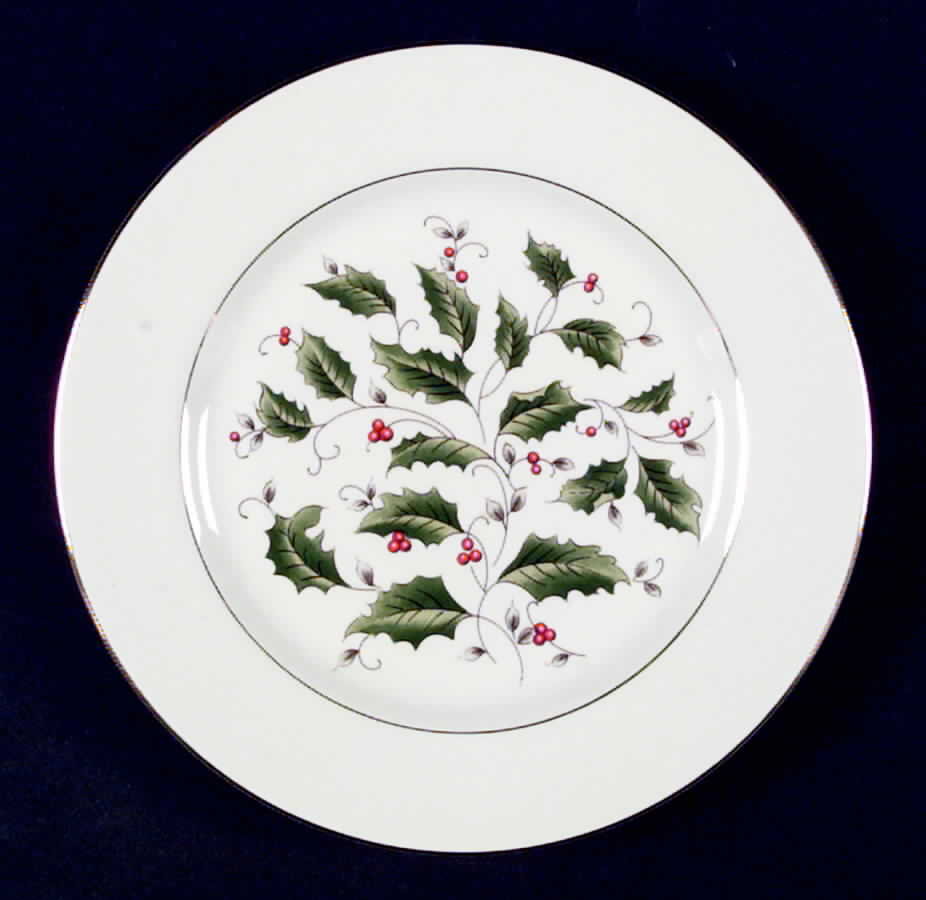 Holly Holiday Accent Salad Plate by Royal Limited-1