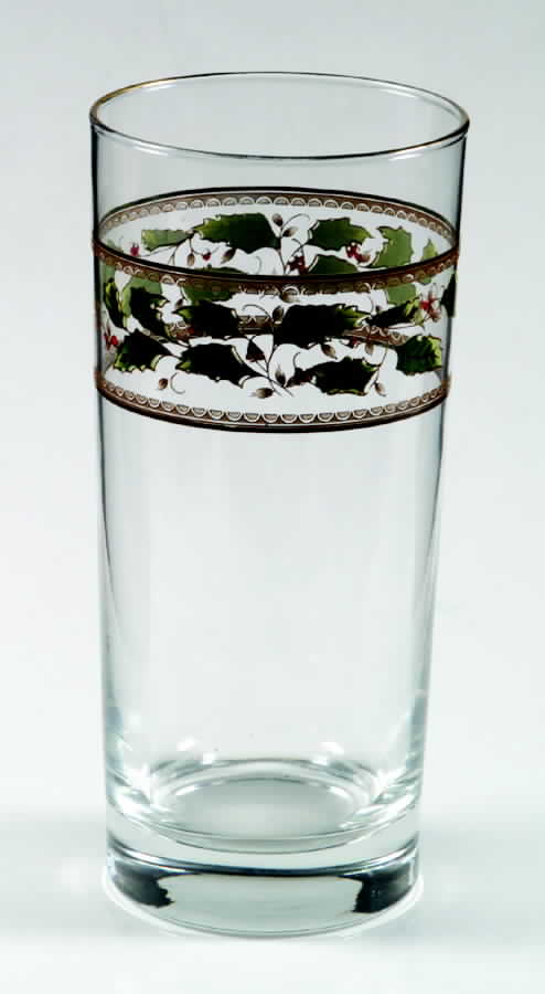 Holly Holiday 14 Oz Glassware Tumbler by Royal Limited-1