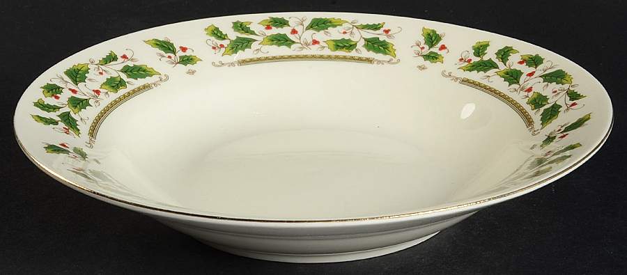 Holly Holiday Rim Soup Bowl by Royal Limited-1