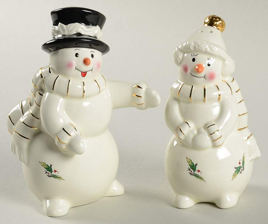 Holly Holiday Figural Salt & Pepper Set by Royal Limited-1