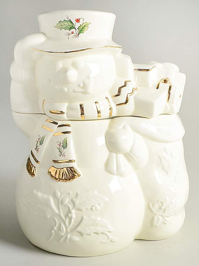 Holly Holiday Figural Cookie Jar & Lid by Royal Limited-1