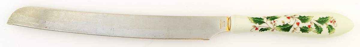 Holly Holiday Cake Knife/Server with Stainless Blade by Royal Limited-1
