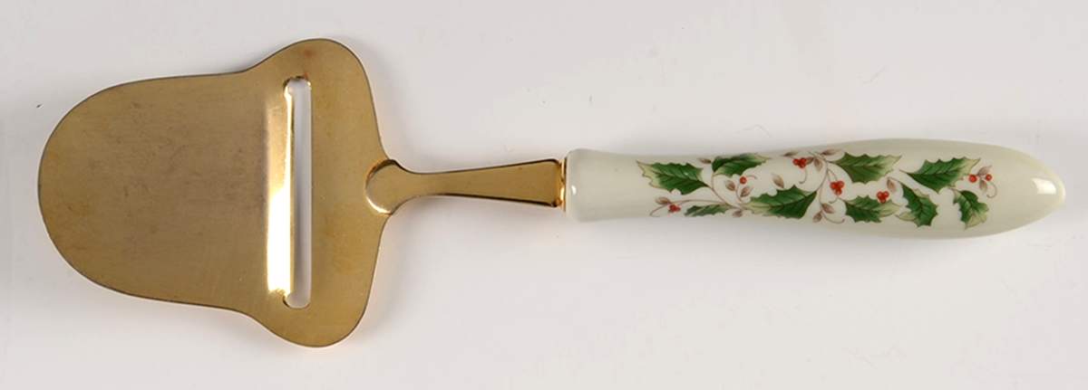 Holly Holiday Cheese Plane with Stainless Plane by Royal Limited-1