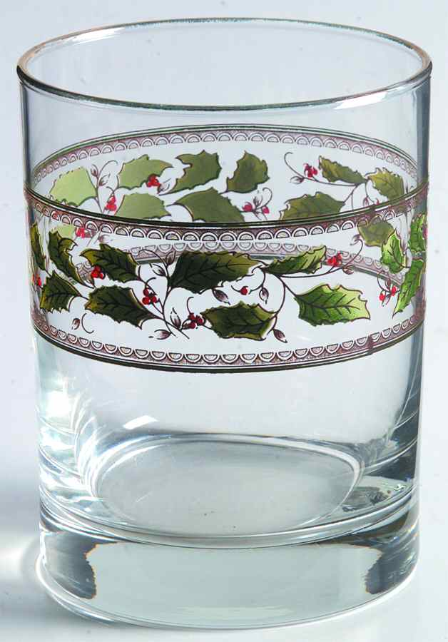 Holly Holiday 12 Oz Glassware Double Old Fashioned by Royal Limited-1
