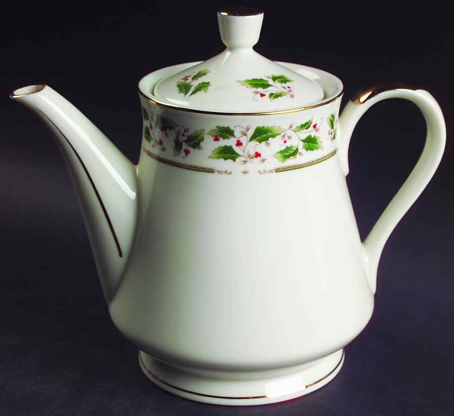 Holly Holiday Teapot & Lid by Royal Limited-1