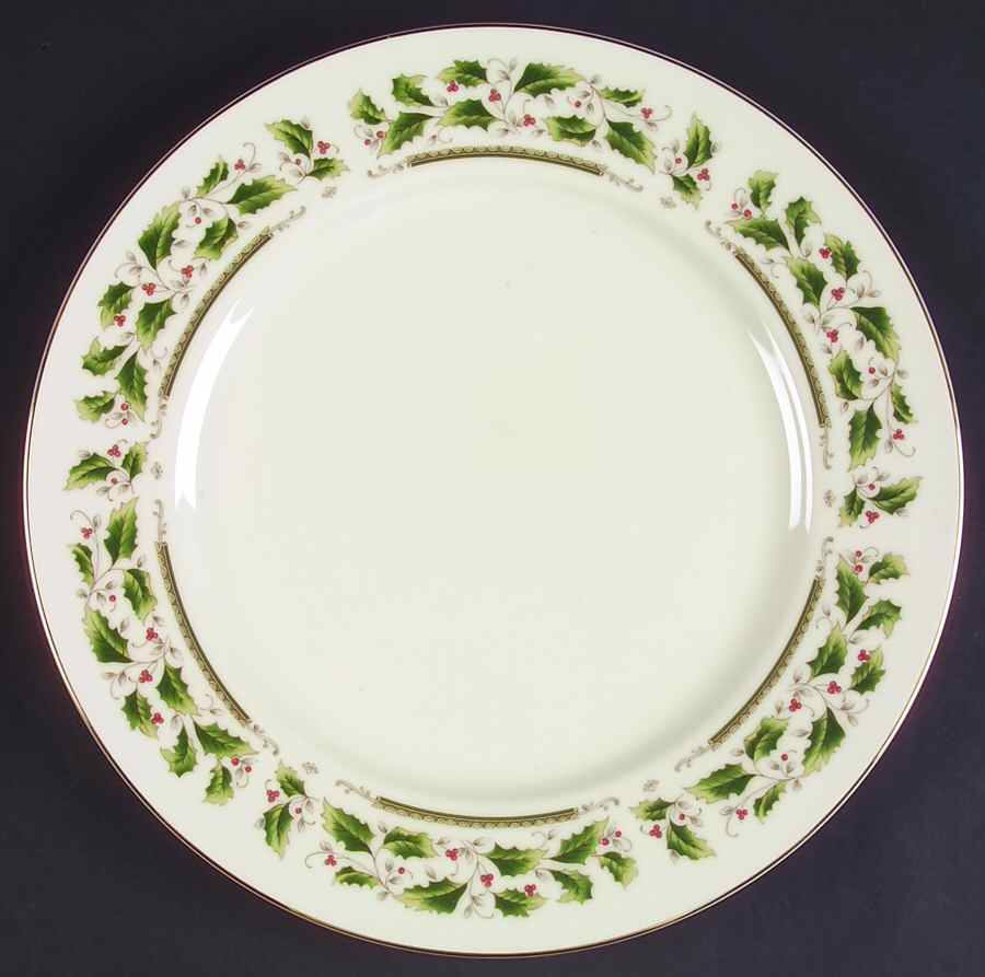 Holly Holiday 12" Chop Plate (Round Platter) by Royal Limited-1
