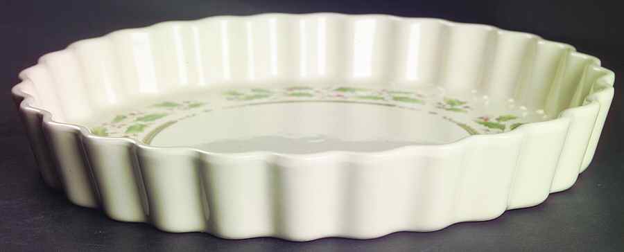 Holly Holiday 10'' Quiche Oven To Table by Royal Limited-1