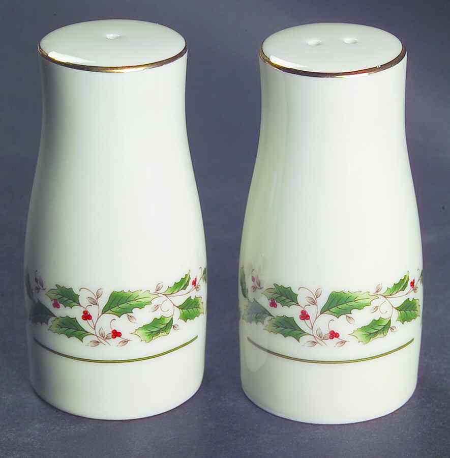 Holly Holiday Salt & Pepper Set by Royal Limited-1
