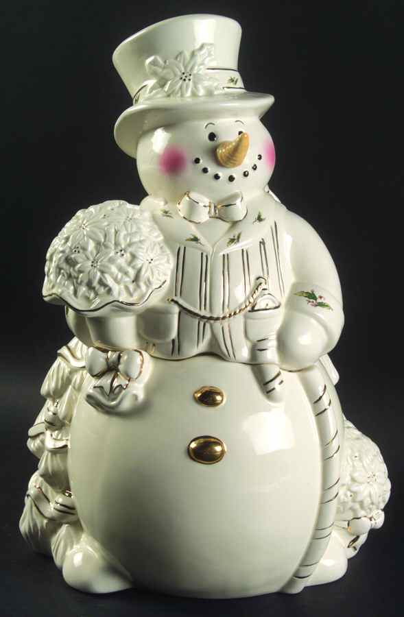 Holly Holiday Figural Cookie Jar & Lid by Royal Limited-1