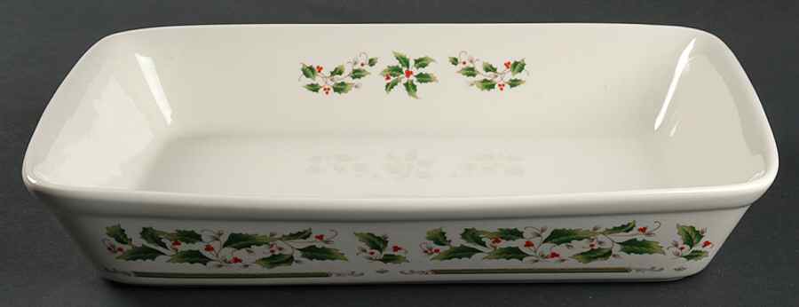 Holly Holiday 13"  Rectangular Baker by Royal Limited-1