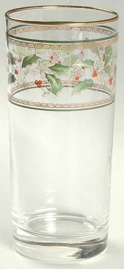 Holly Holiday 14 Oz Glassware Tumbler by Royal Limited-1