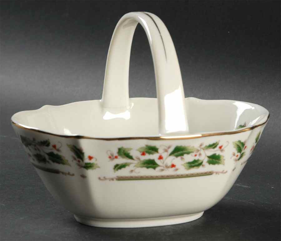 Holly Holiday Small Basket by Royal Limited-1