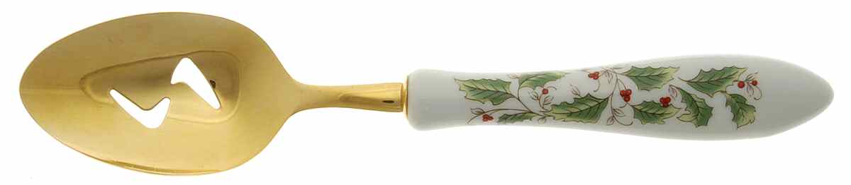 Holly Holiday Pierced Tablespoon (Serving Spoon) by Royal Limited-1