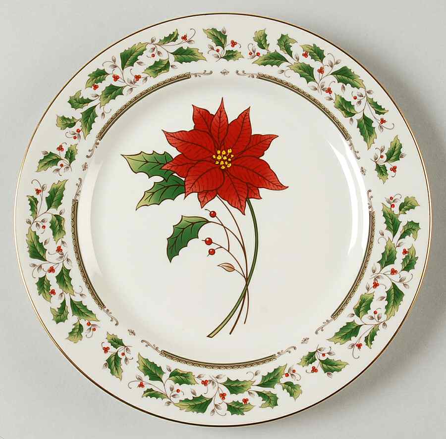 Holly Holiday Accent Salad Plate by Royal Limited-1