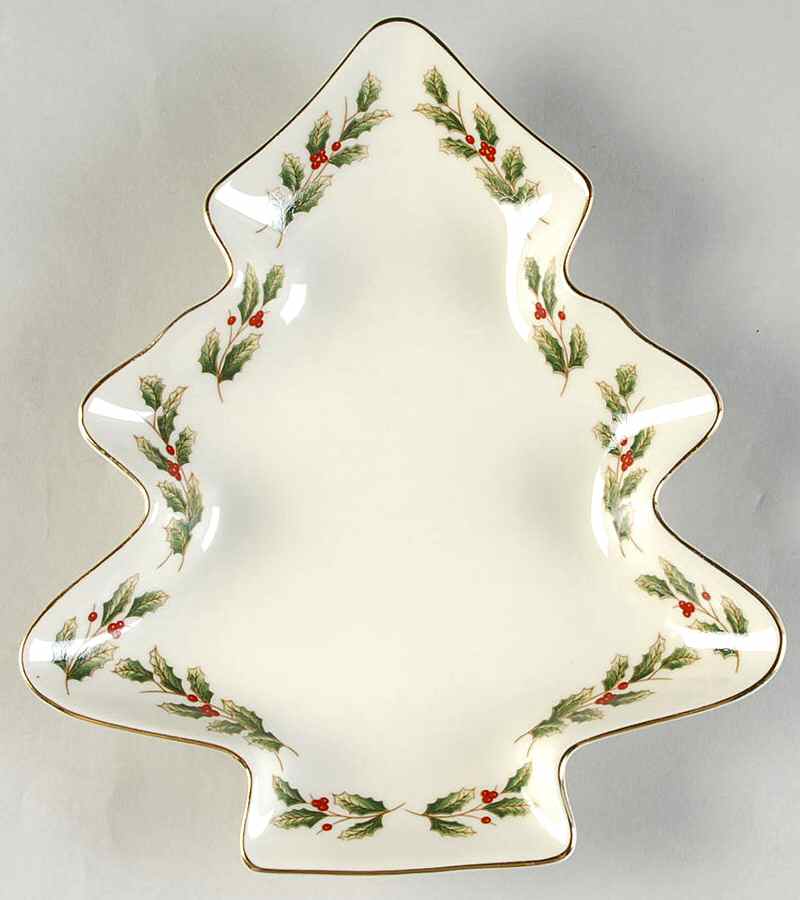 Holly Holiday 1 Part Medium Tree Shaped  Dish by Royal Limited-1
