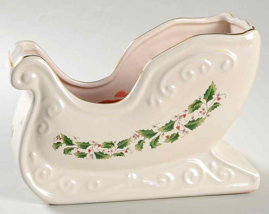 Holly Holiday Sleigh Candleholder by Royal Limited-1