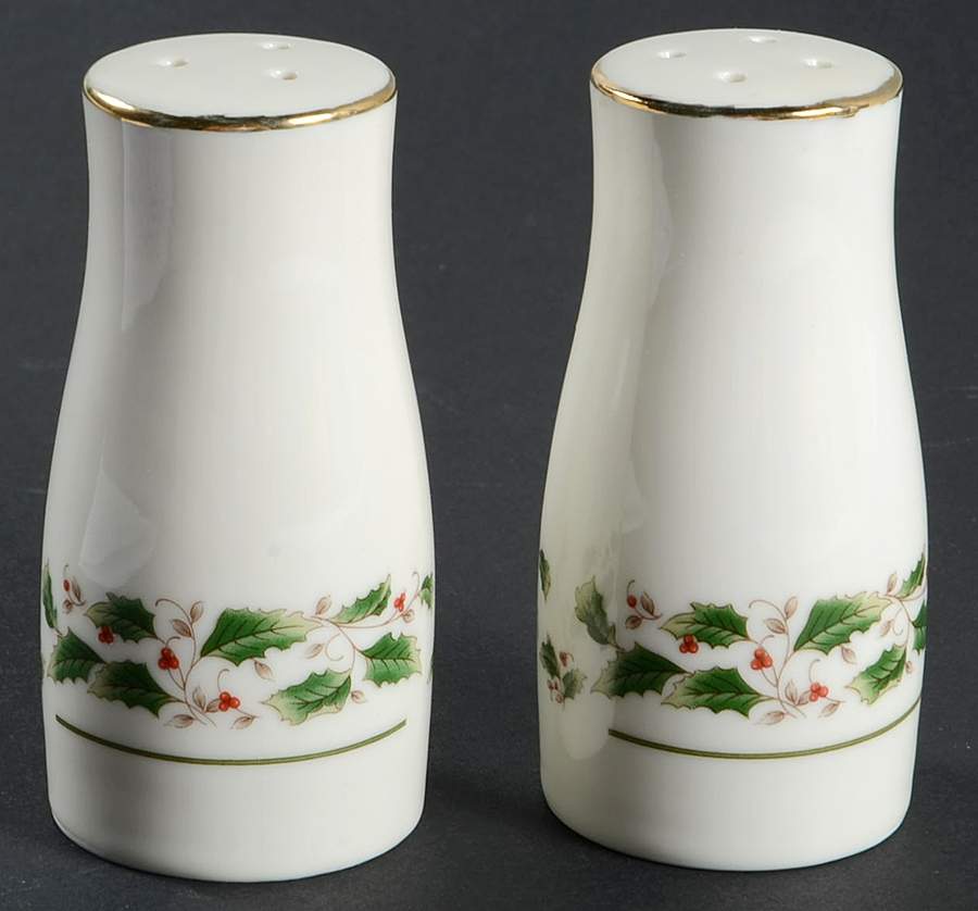 Holly Holiday Salt & Pepper Set by Royal Limited-1