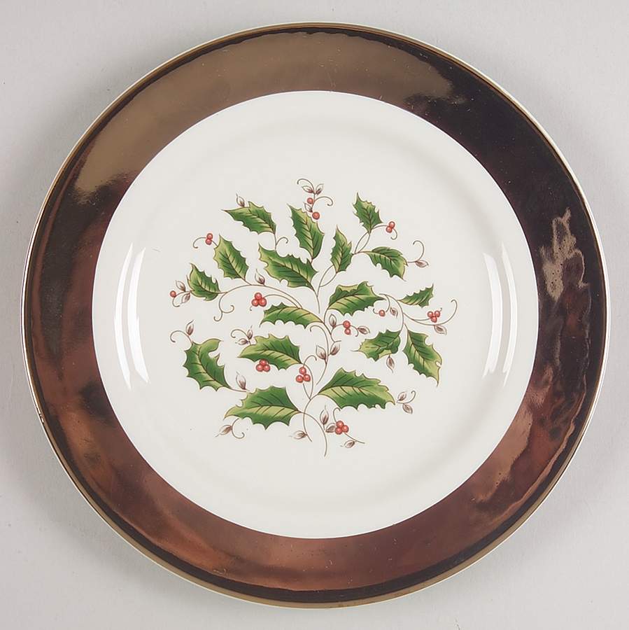 Holly Holiday 6" Party Plate by Royal Limited-1