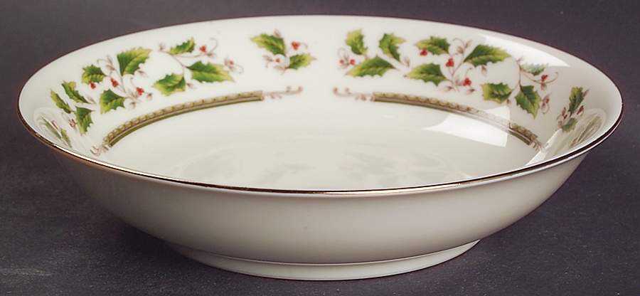 Holly Holiday Fruit/Dessert (Sauce) Bowl by Royal Limited-1