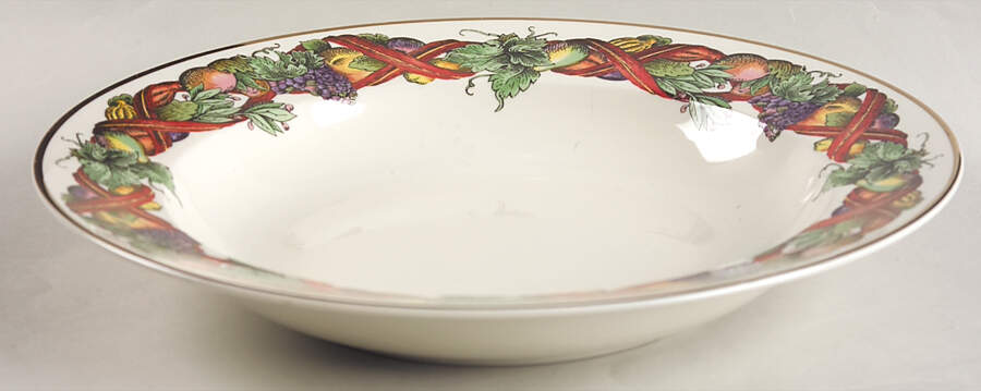 Holiday Harvest Large Rim Soup Bowl by Royal Limited-1