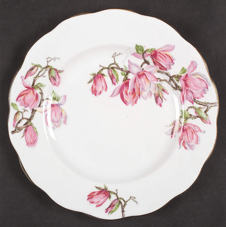 Magnolia Salad Plate by Roslyn (England)-1