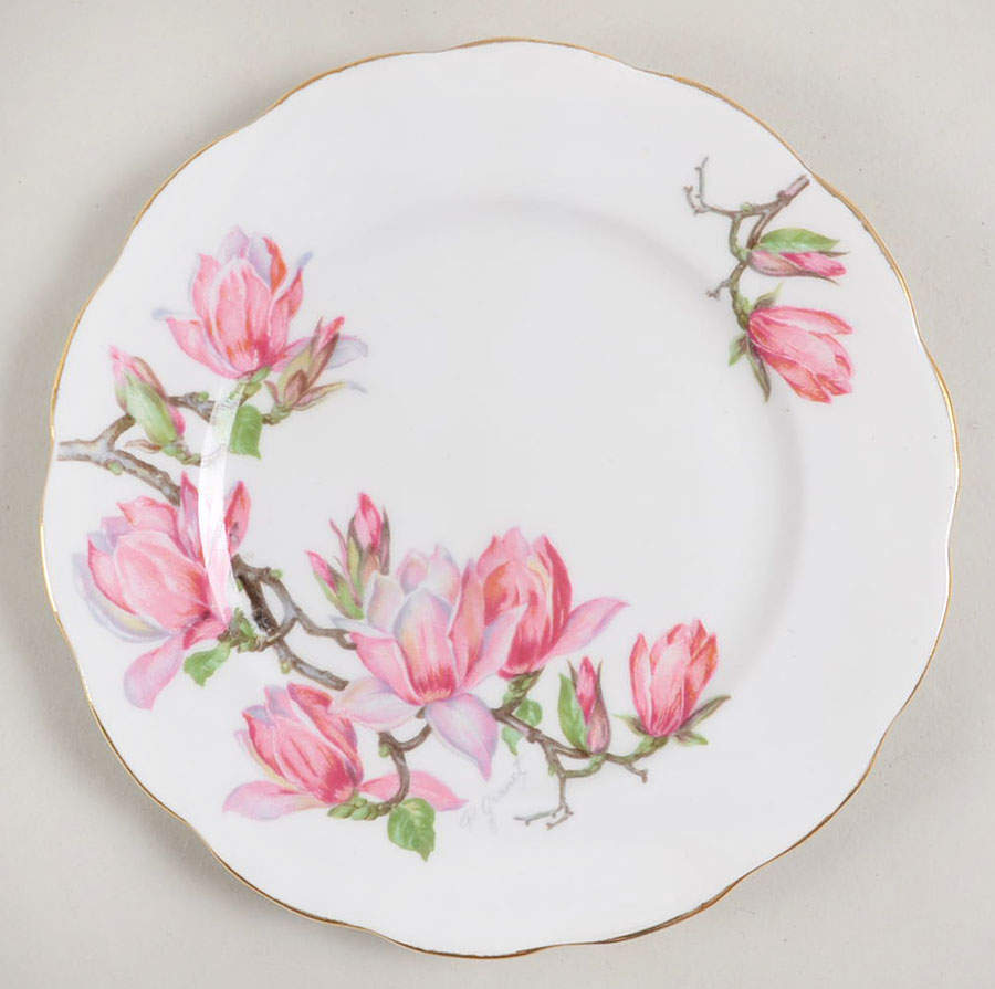 Magnolia Bread & Butter Plate by Roslyn (England)-1