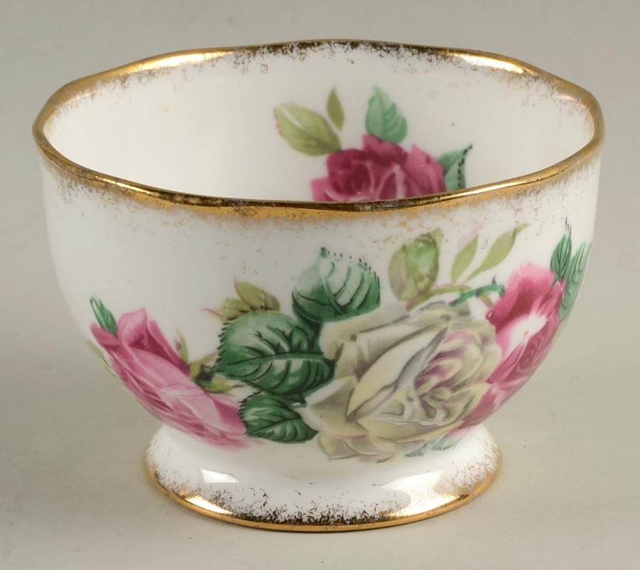 Melody Rose (England) Open Sugar Bowl by Roslyn (England)-1
