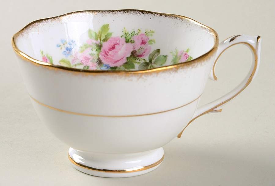 Moss Rose Footed Cup by Roslyn (England)-1