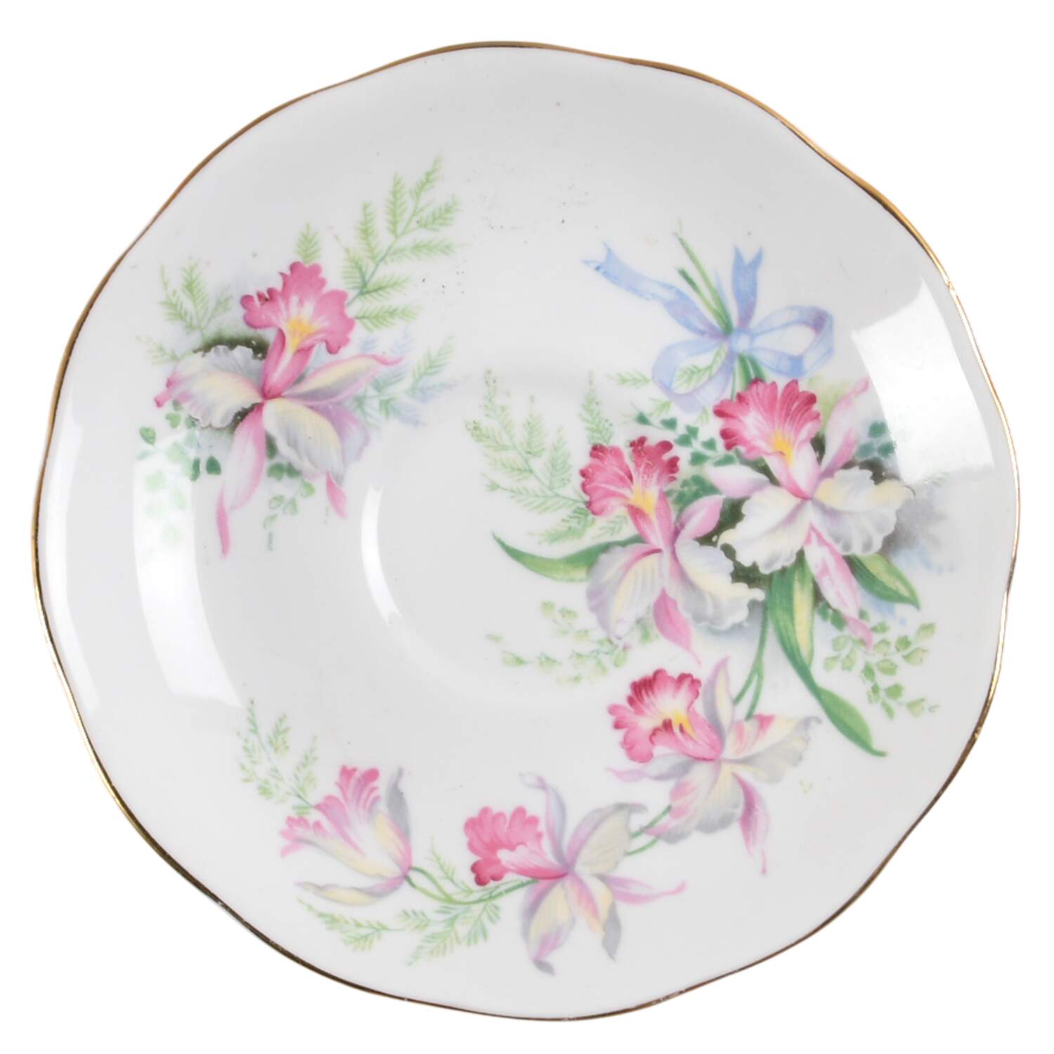 Sweet Romance Saucer for Footed Cup by Roslyn (England)-1