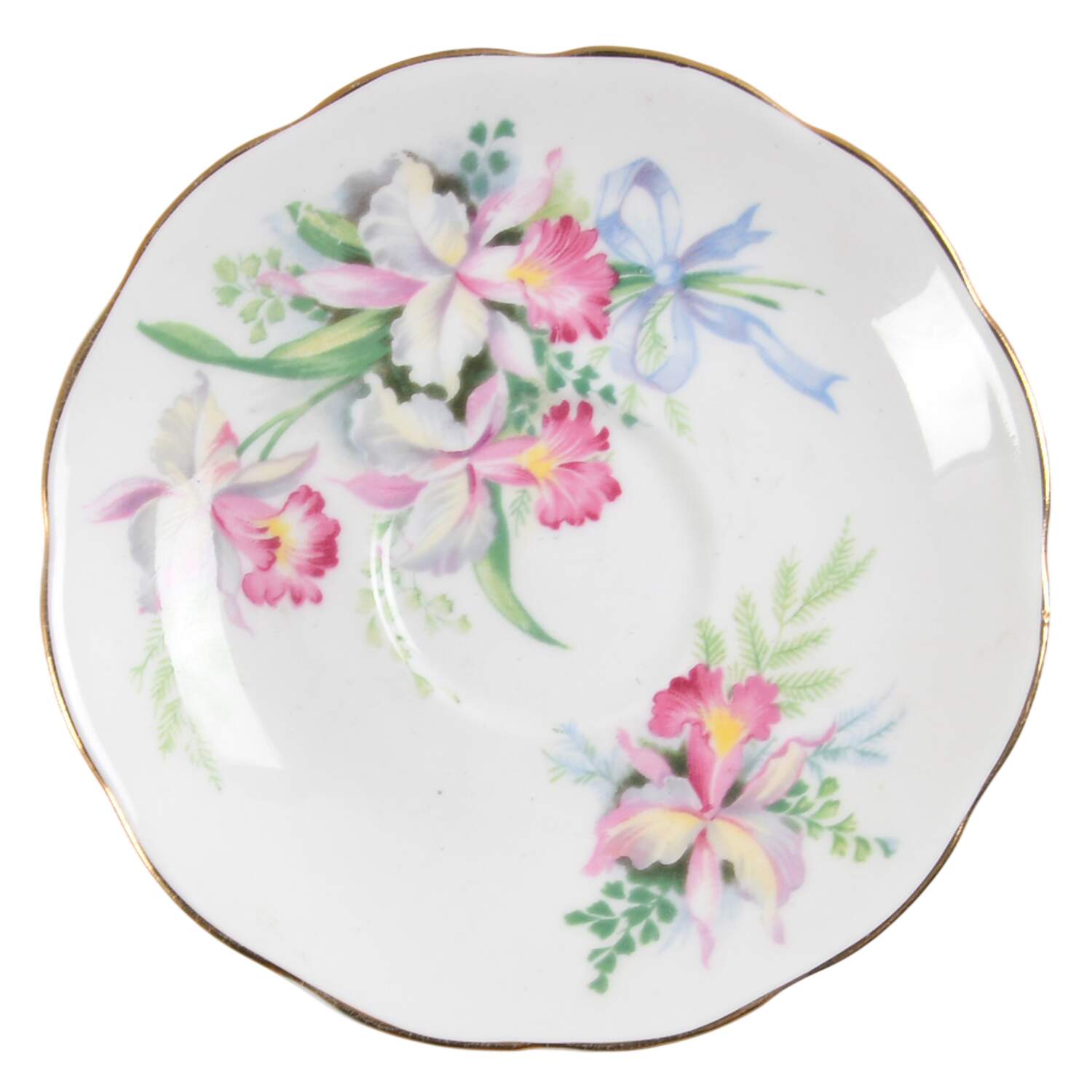 Sweet Romance Saucer for Demitasse Cup by Roslyn (England)-1