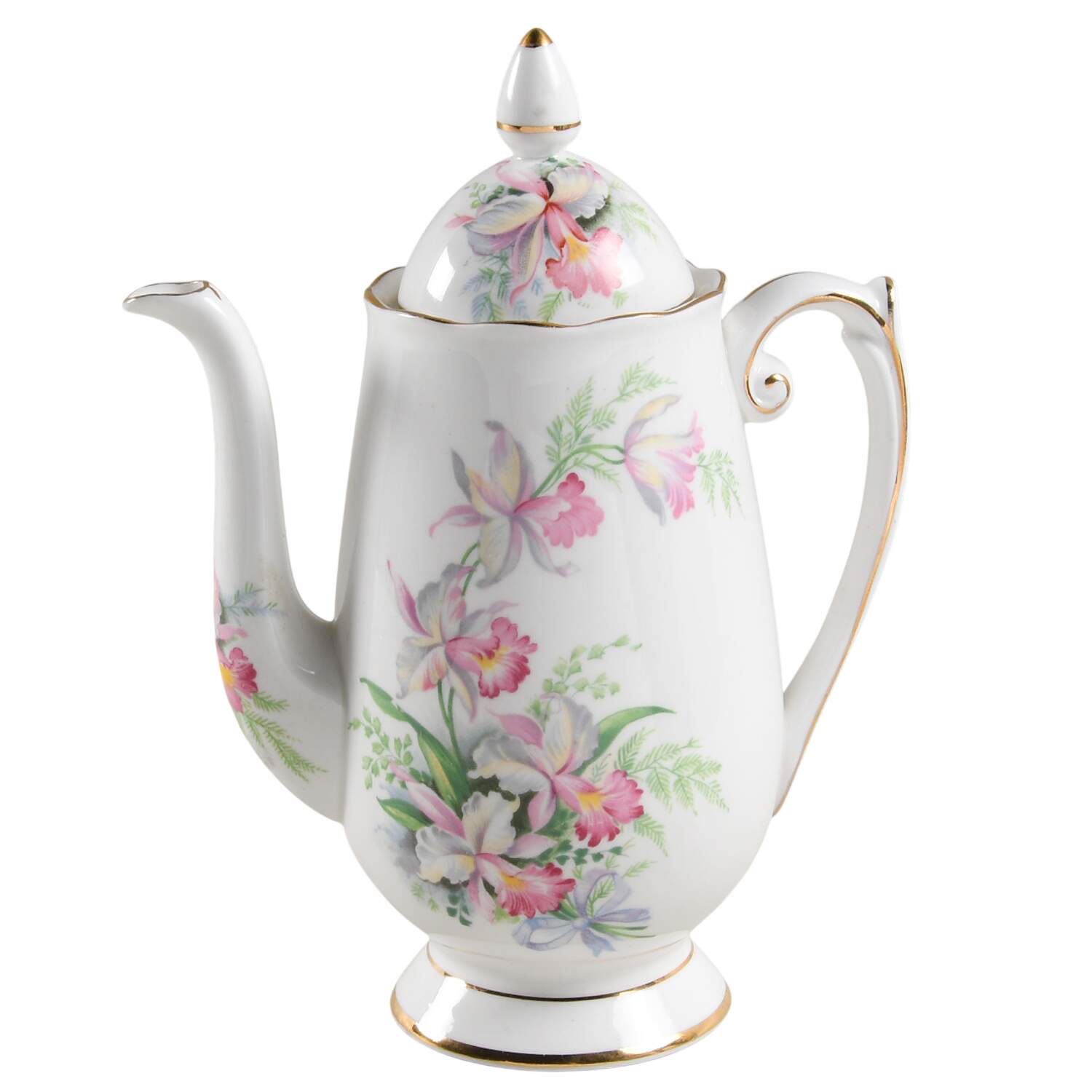 Sweet Romance Coffee Pot & Lid by Roslyn (England)-1