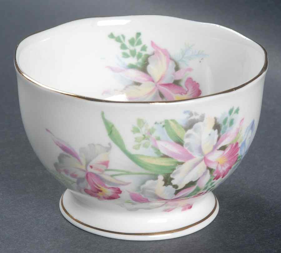 Sweet Romance Open Sugar Bowl by Roslyn (England)-1