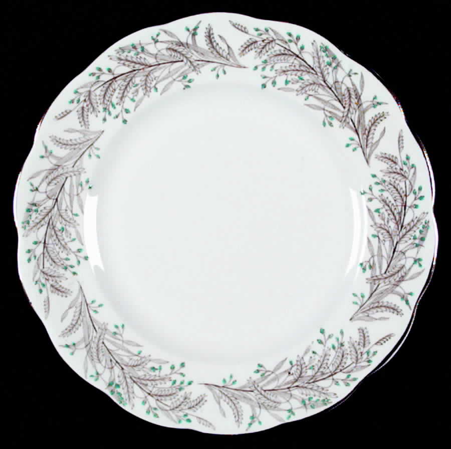 Whispering Grass Aqua Salad Plate by Roslyn (England)-1