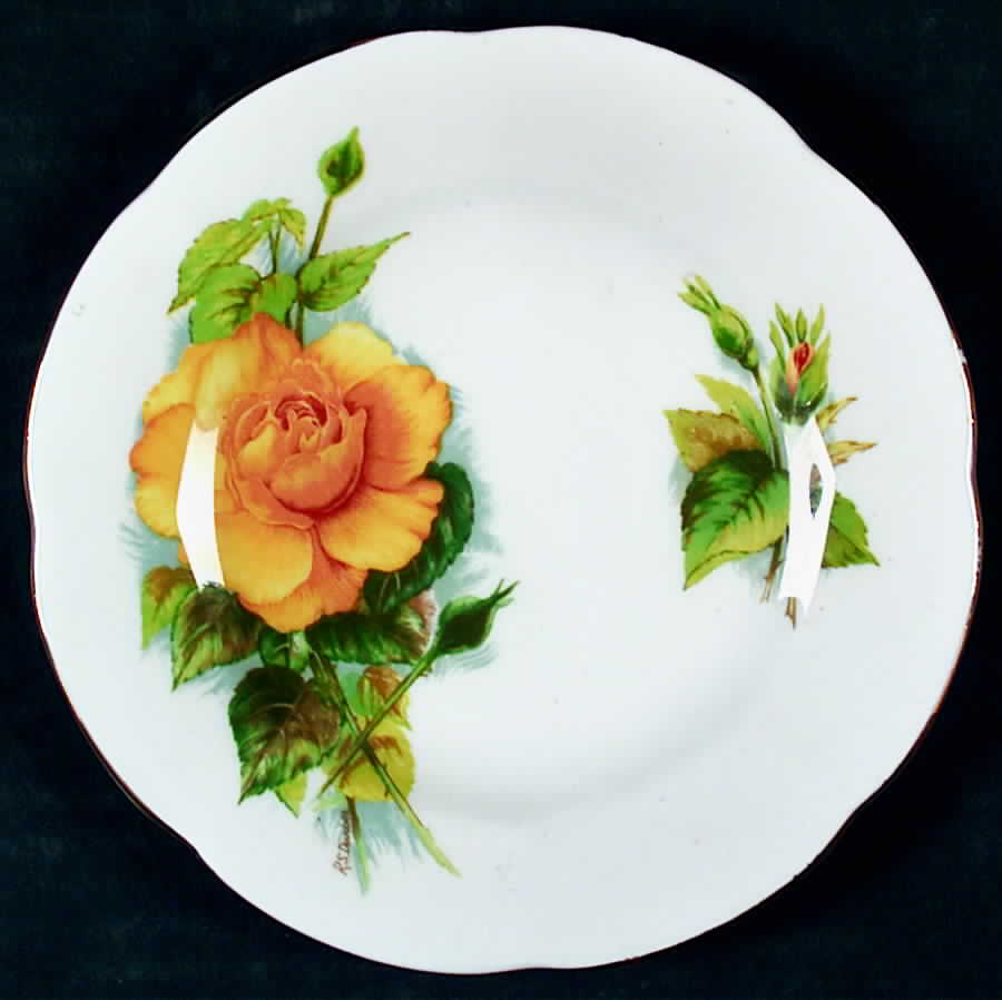 Wheatcroft Roses (England) Bread & Butter Plate by Roslyn (England)-1