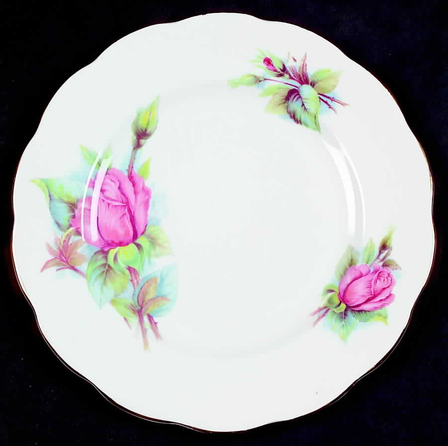 Wheatcroft Roses (England) Salad Plate by Roslyn (England)-1