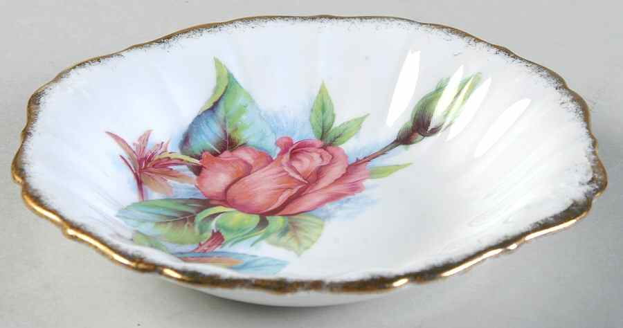 Wheatcroft Roses (England) 5" Sweet Meat Dish by Roslyn (England)-1