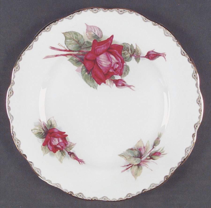 Wheatcroft Roses (England) Salad Plate by Roslyn (England)-1