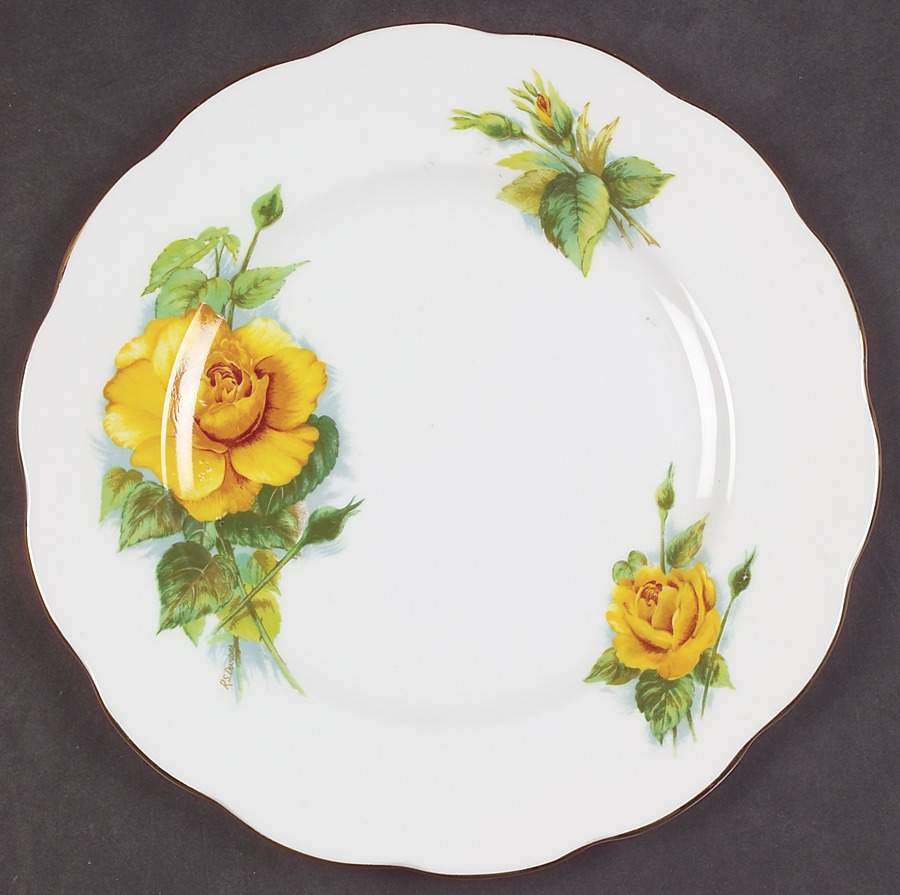 Wheatcroft Roses (England) Salad Plate by Roslyn (England)-1