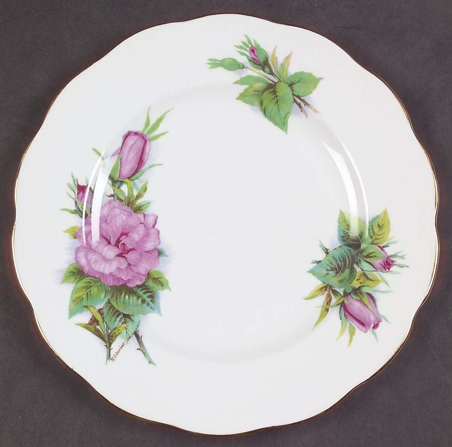 Wheatcroft Roses (England) Salad Plate by Roslyn (England)-1