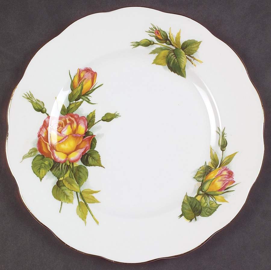 Wheatcroft Roses (England) Salad Plate by Roslyn (England)-1