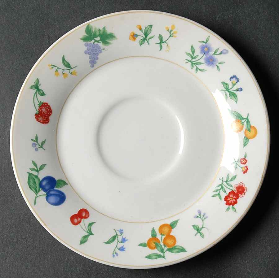 Chelsea (No Trim, Mustard Ring) Saucer by Royal Majestic-1