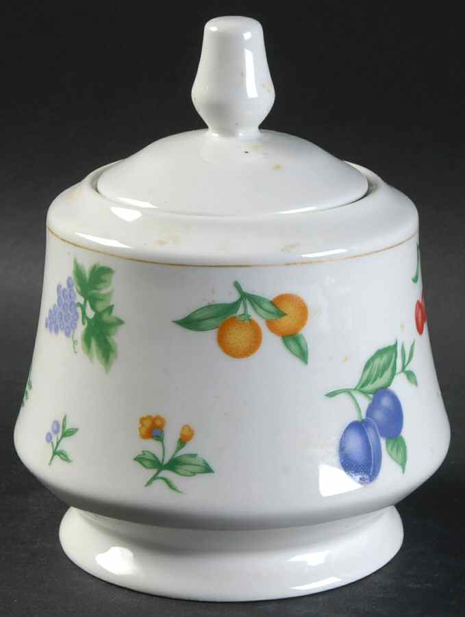 Chelsea (No Trim, Mustard Ring) Sugar Bowl & Lid by Royal Majestic-1