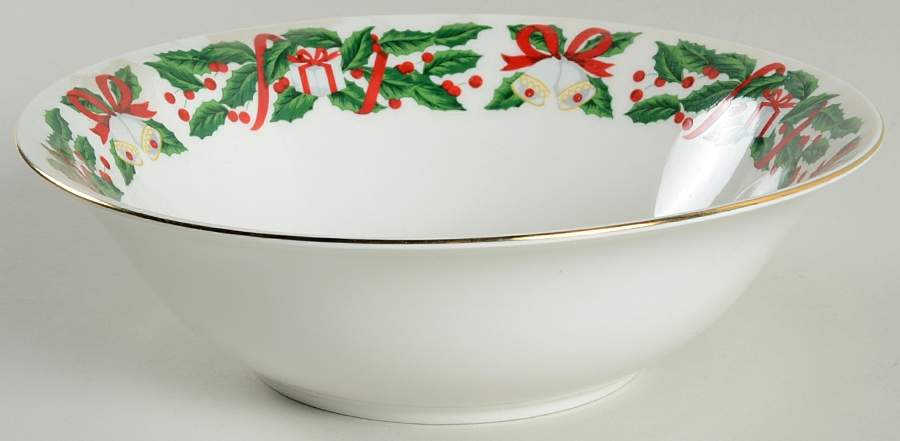 Christmas Joy 9" Round Vegetable Bowl by Royal Majestic-1