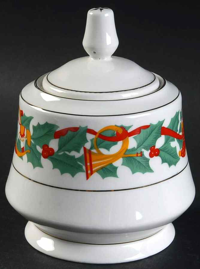 Christmas Eve Sugar Bowl & Lid by Royal Majestic-1