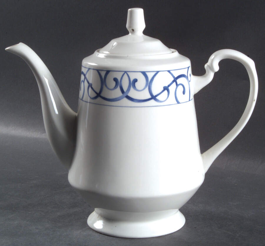 Vienna Blue Coffee Pot & Lid by Royal Majestic-1