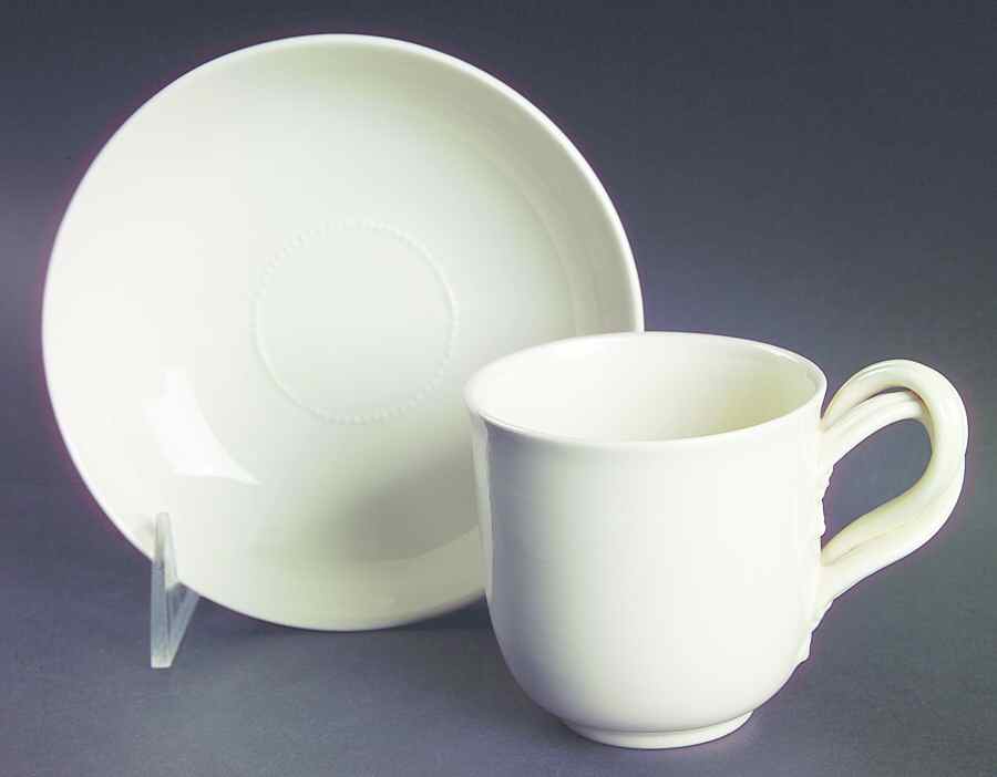 Classics Flat Cup & Saucer Set by Royal Creamware-1
