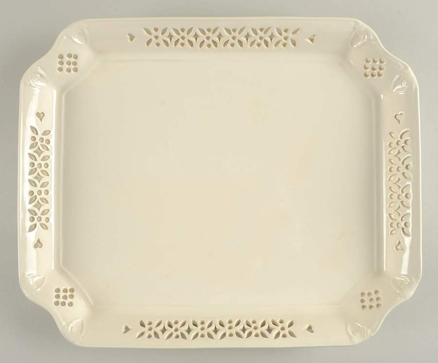 Classics Pierced Tea Tray by Royal Creamware-1